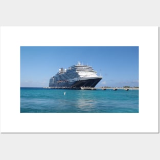 HAL Eurodam moored in Turks and Caicos Posters and Art